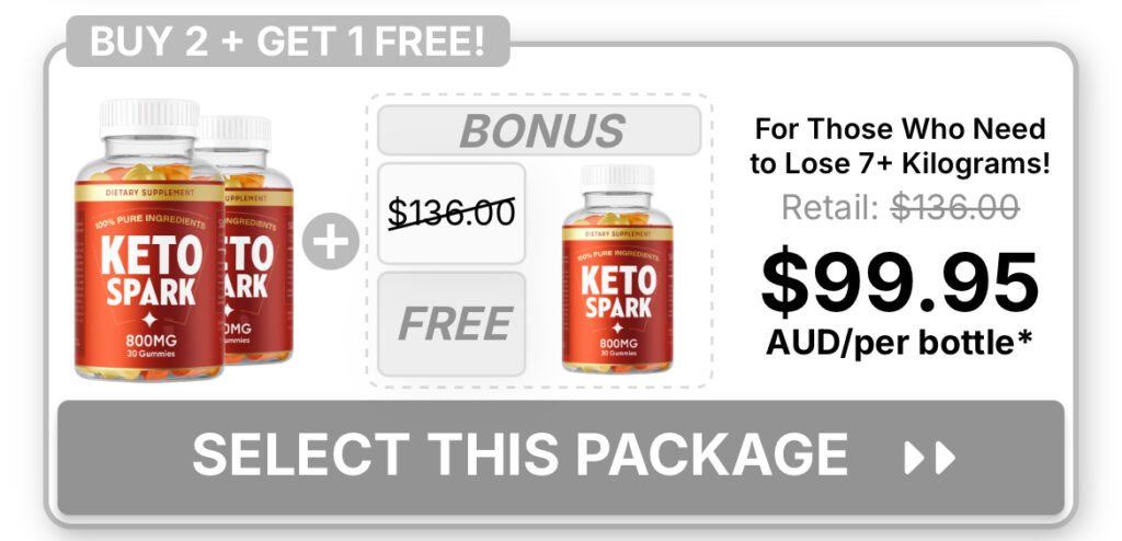 A special promotional package for Keto Spark: buy two bottles and get one free, targeting those who need to lose 7+ kilograms.